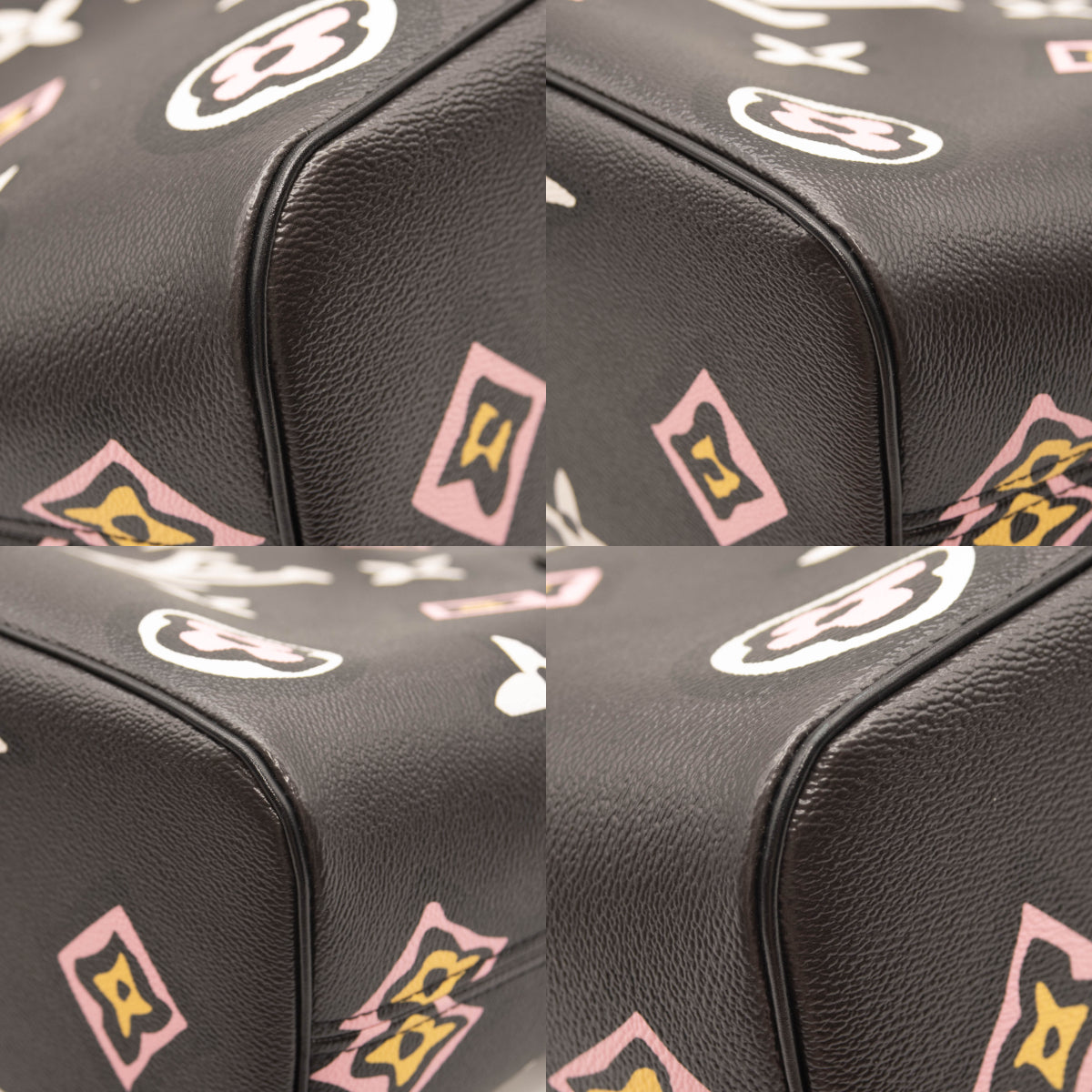 Louis Vuitton Monogram Giant Wild At Heart Neverfull MM Tote Black