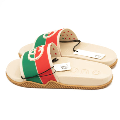 Gucci Pursuit GG Logo Slide Sandal (Women) EU 35 White with Box