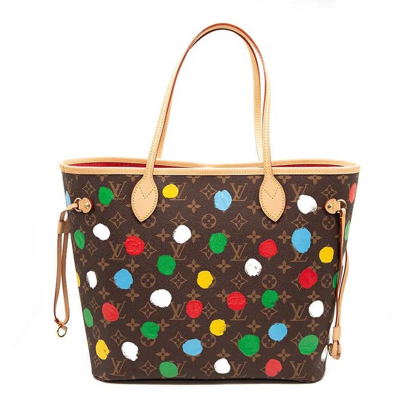 NEW LOUIS VUITTON LV X YK Monogram Painted Dots Neverfull MM