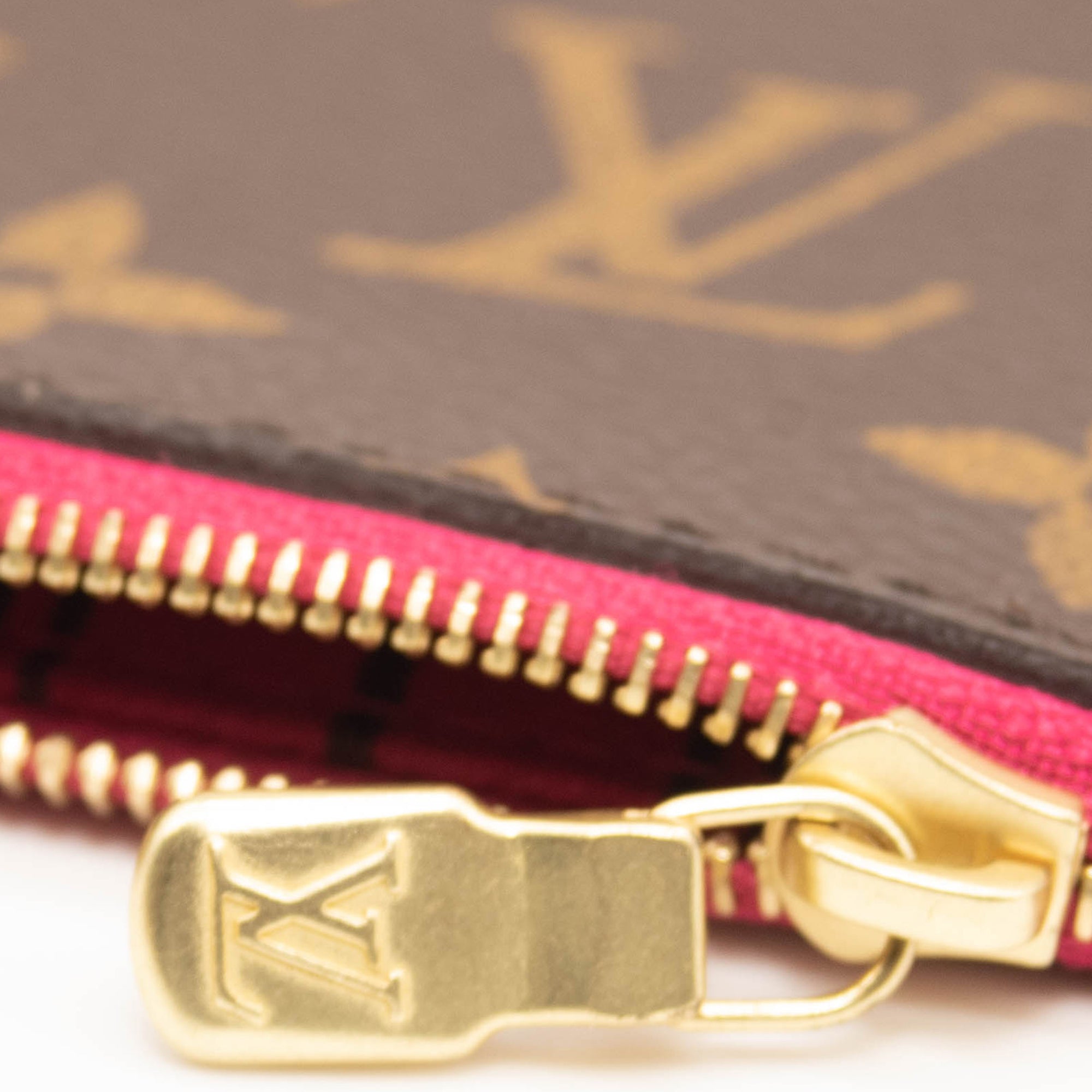 LOUIS VUITTON Monogram Neverfull MM GM Pochette Pivoine