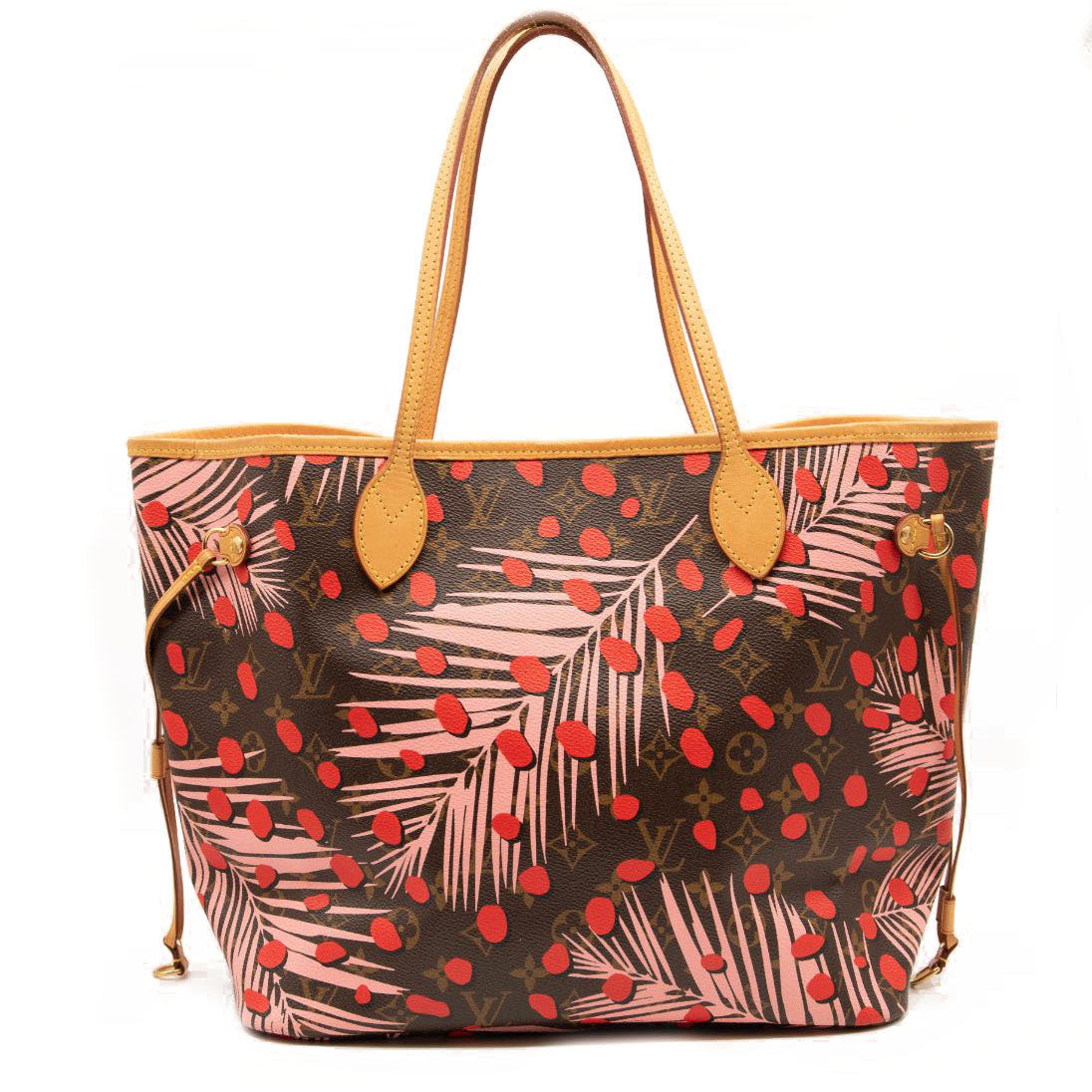 LOUIS VUITTON Monogram Jungle Dots Neo Neverfull MM Sugar Pink Poppy