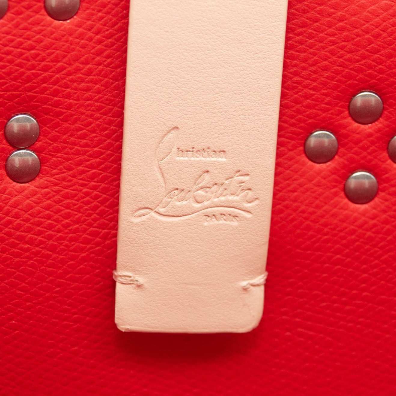 Christian Louboutin Cabata Empire Spike Studded Leather Tote Bag