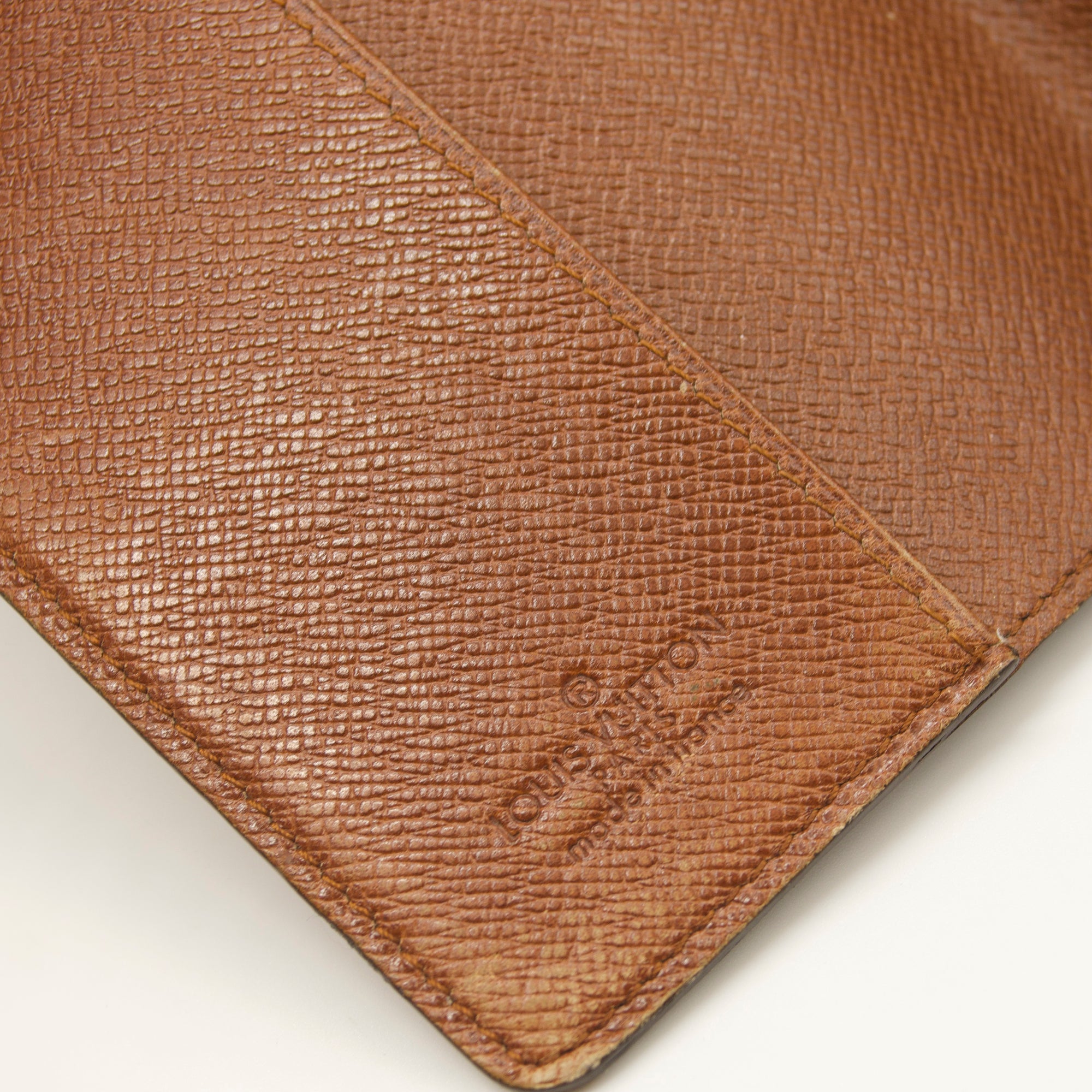 Used LOUIS VUITTON Monogram Pocket Brazza Cover Card Holder 8909AN