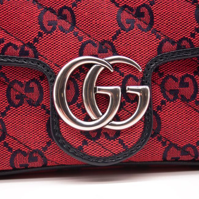 Gucci Monogram Multicolor Matelasse Diagonal Small GG Marmont