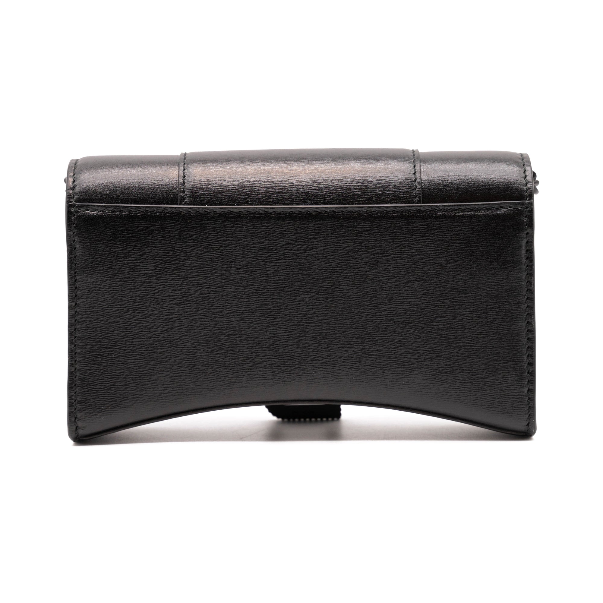 Balenciaga Hourglass Leather Wallet on a Chain