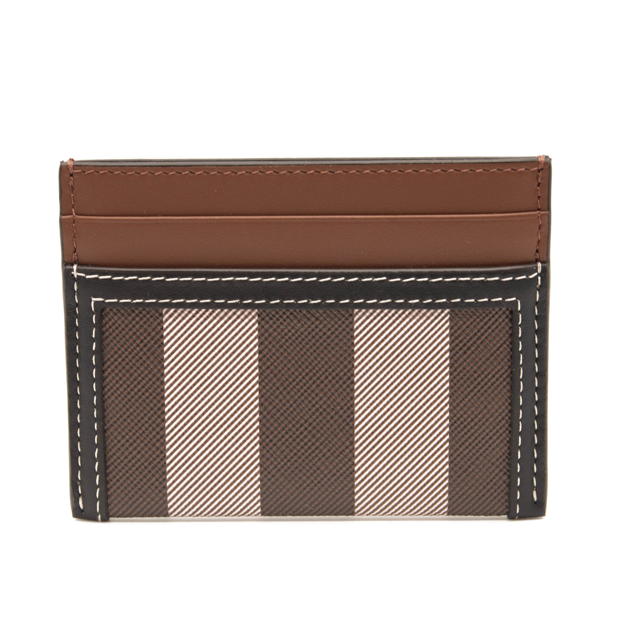 NEW Burberry Two-Tone Card Holder