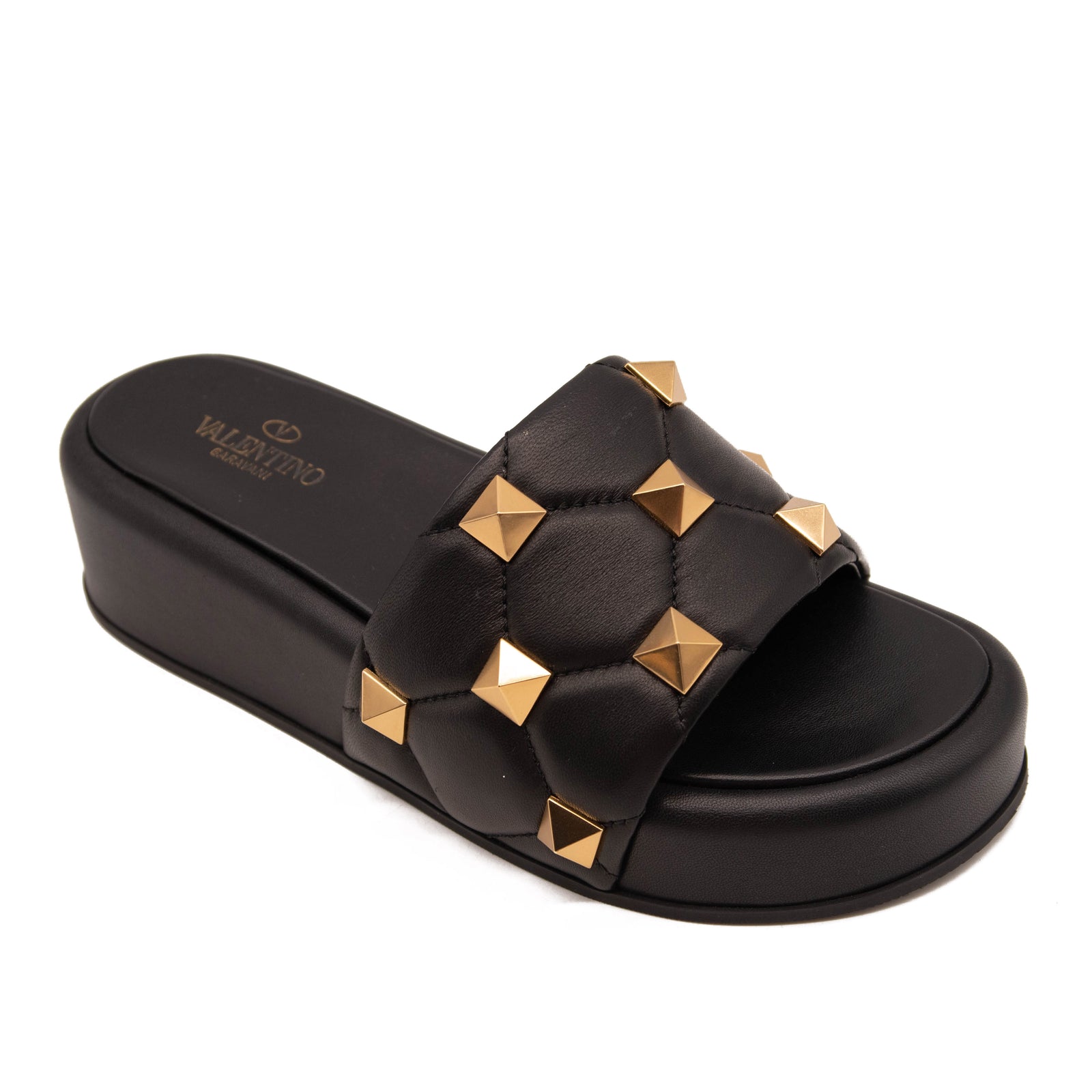 Valentino Roman Stud Platform Sandal Size 39