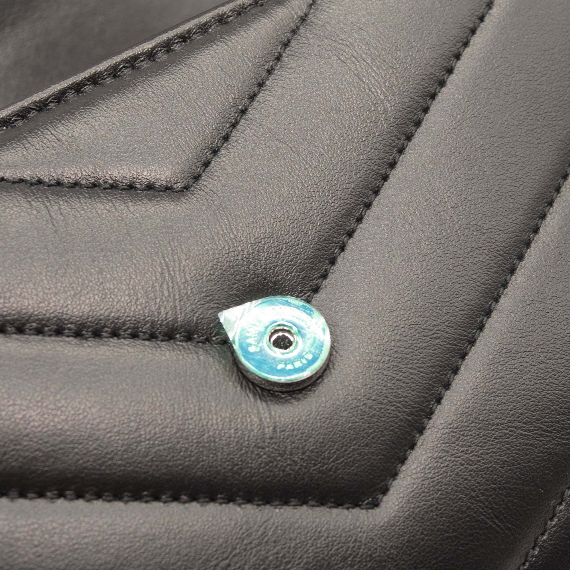 NEW Saint Laurent Toy Loulou Strap Bag in Quilted Y Shoulder Bag Black