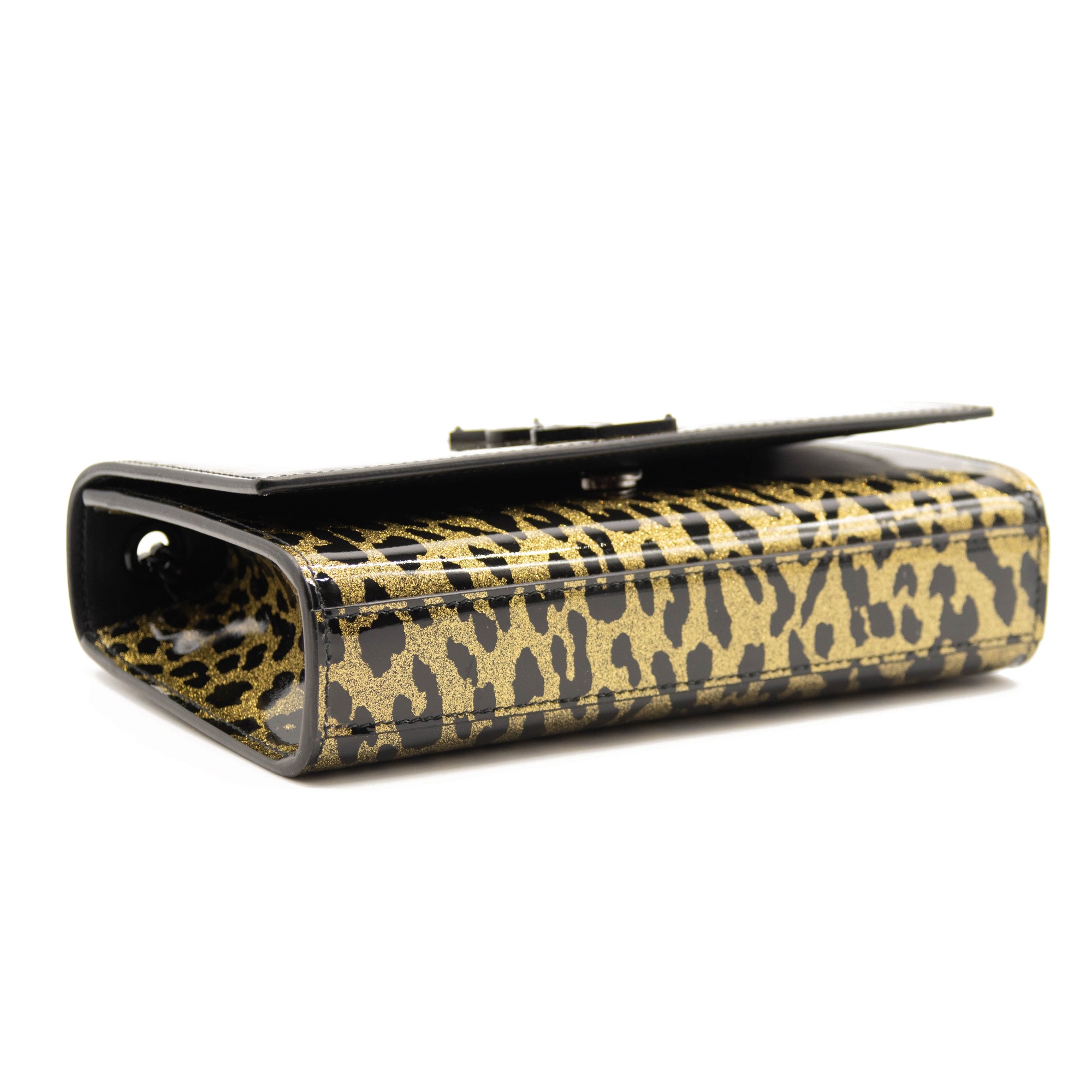 Saint Laurent Monogram Small Kate Glitter Leopard Small Classic Woc