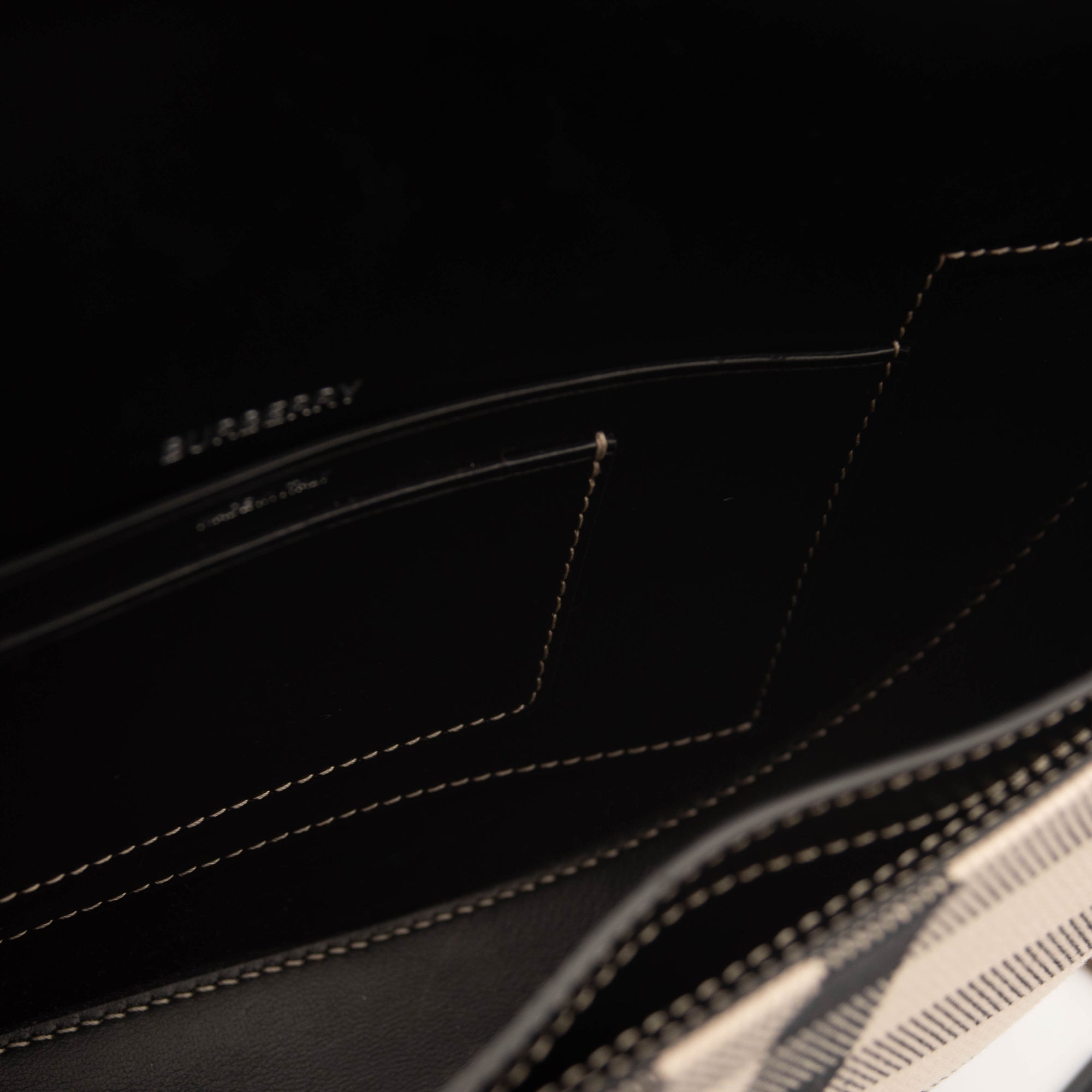 Burberry Olympia Check Canvas Shoulder Bag