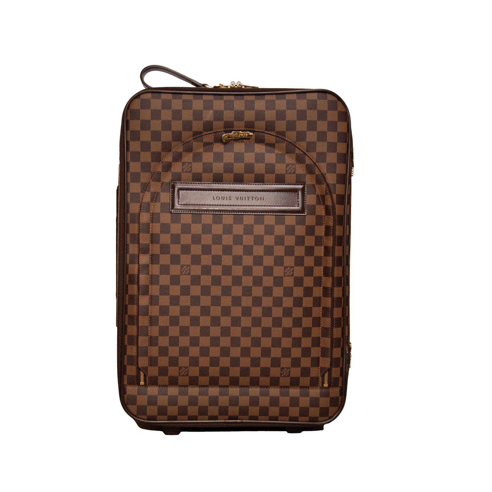 Louis Vuitton Damier Ebene Pegase 55 Rolling Luggage Carry On Suitcase