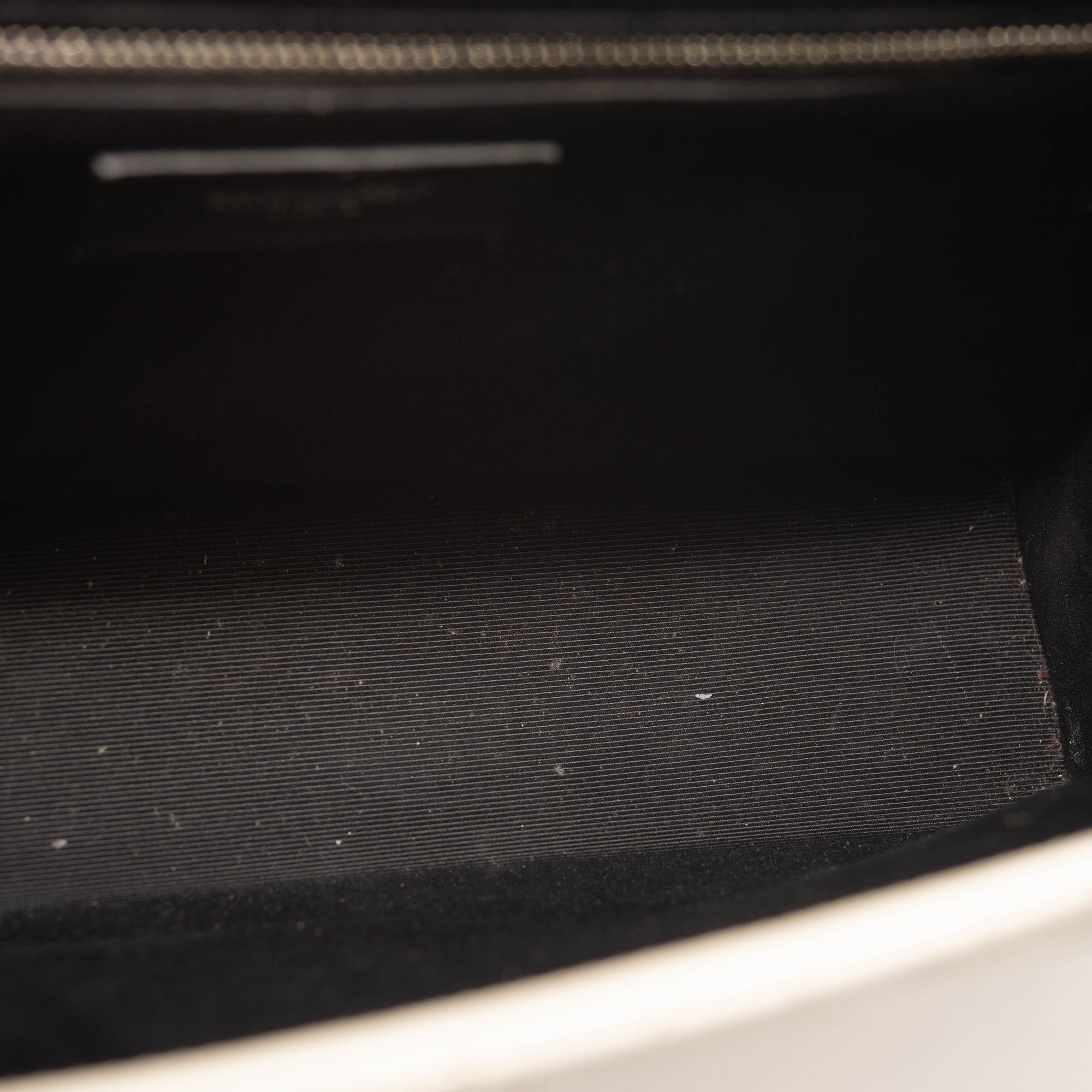 Saint Laurent Grain De Poudre Mixed Matelasse Large Triquilt Monogram Satchel Porcellana White