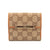Gucci Orange/Beige/Ebony GG Canvas and Leather French Flap Wallet