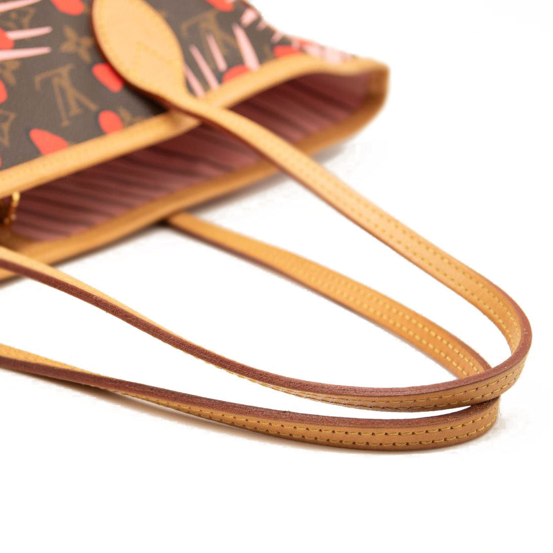 LOUIS VUITTON Monogram Jungle Dots Neo Neverfull MM Sugar Pink Poppy