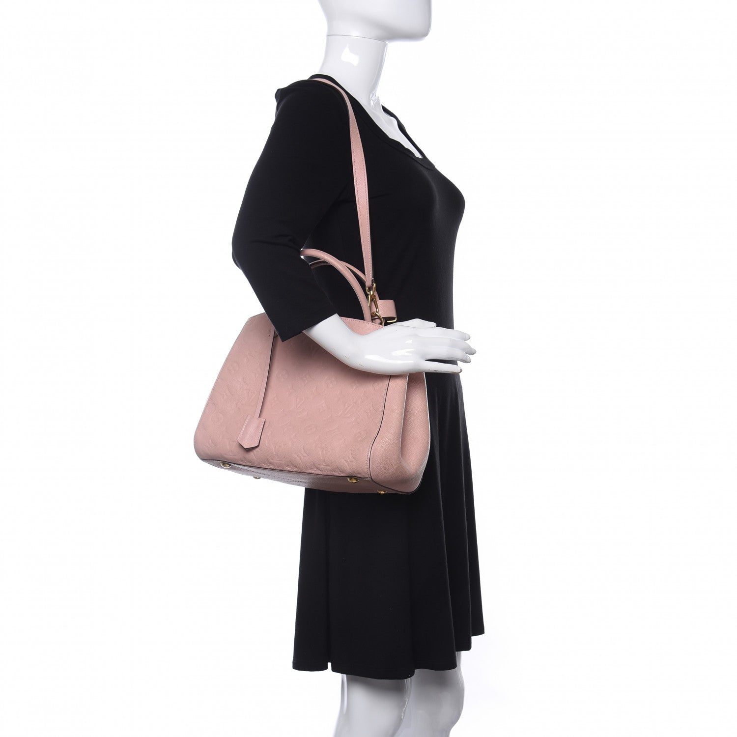 Louis Vuitton Empreinte Montaigne MM Rose Poudre Pink Tote