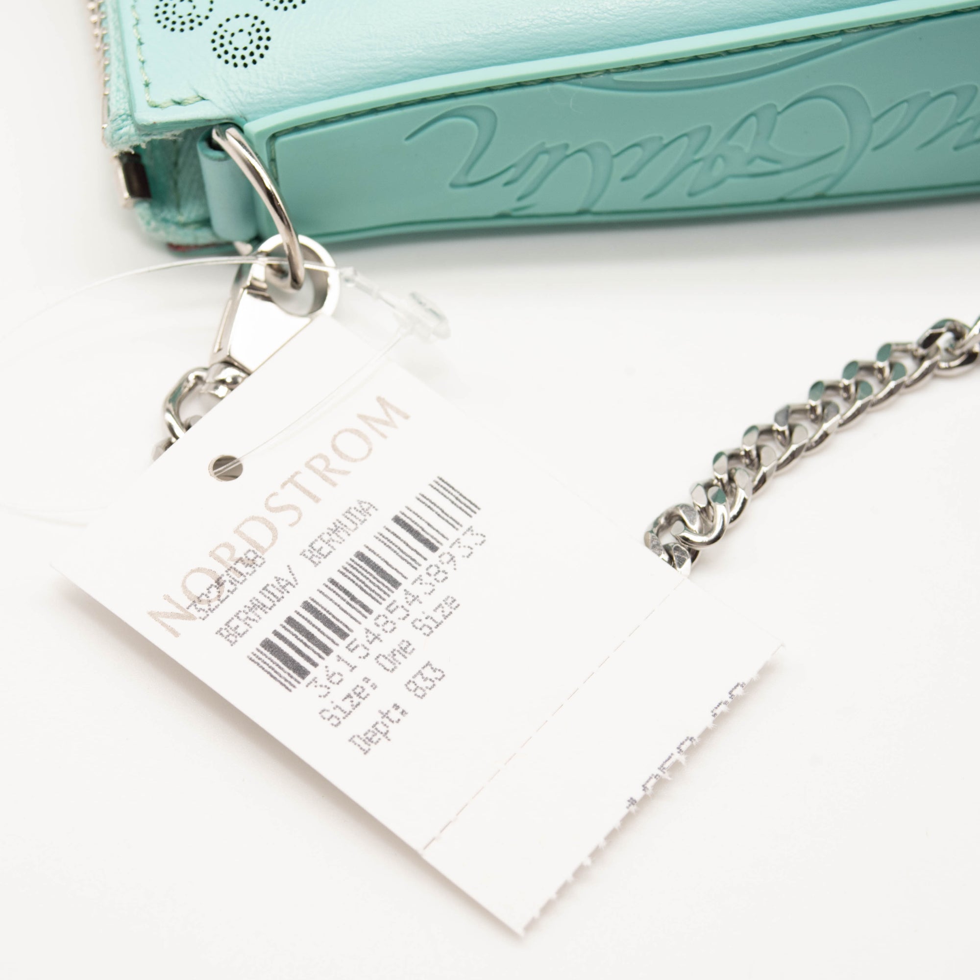 Christian Louboutin Loubila Loubinthesky Laser Perforated Leather Pouch Bermuda