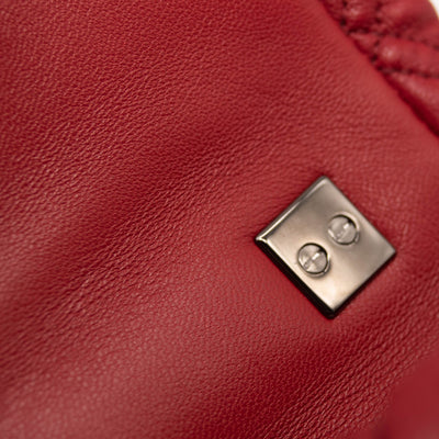 Valentino Small Spikeme Quilted Leather Bag Red