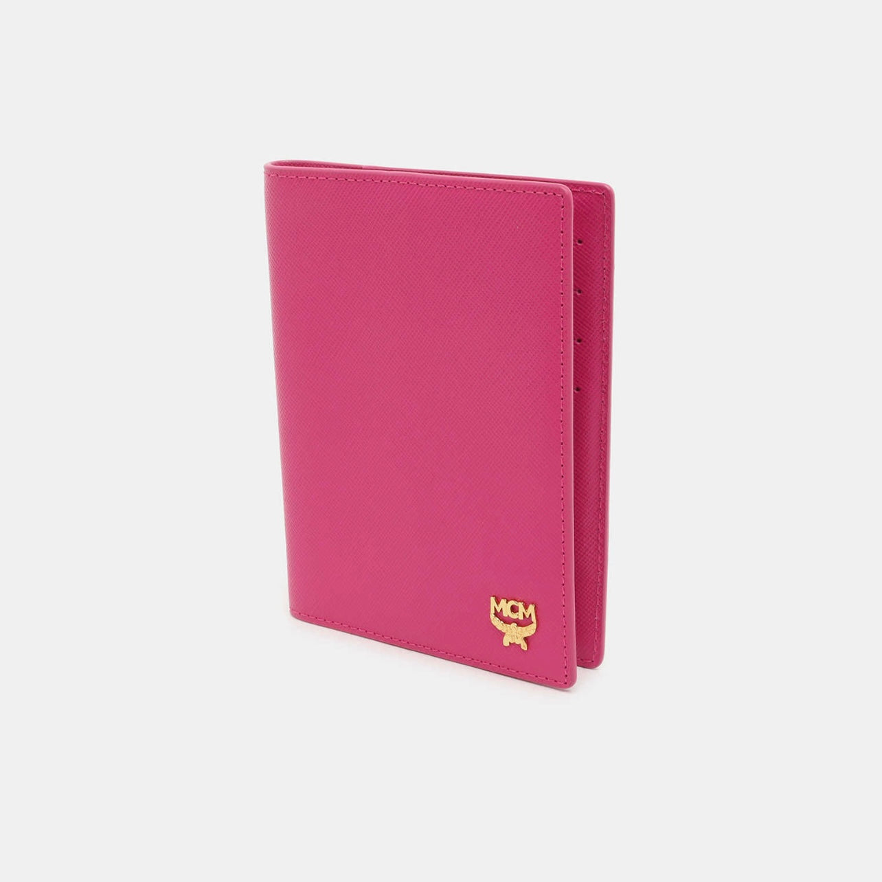 MCM Saffiano Passport Holder Pink Wallet