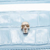 NEW Alexander McQueen Skull Card Holder Blue