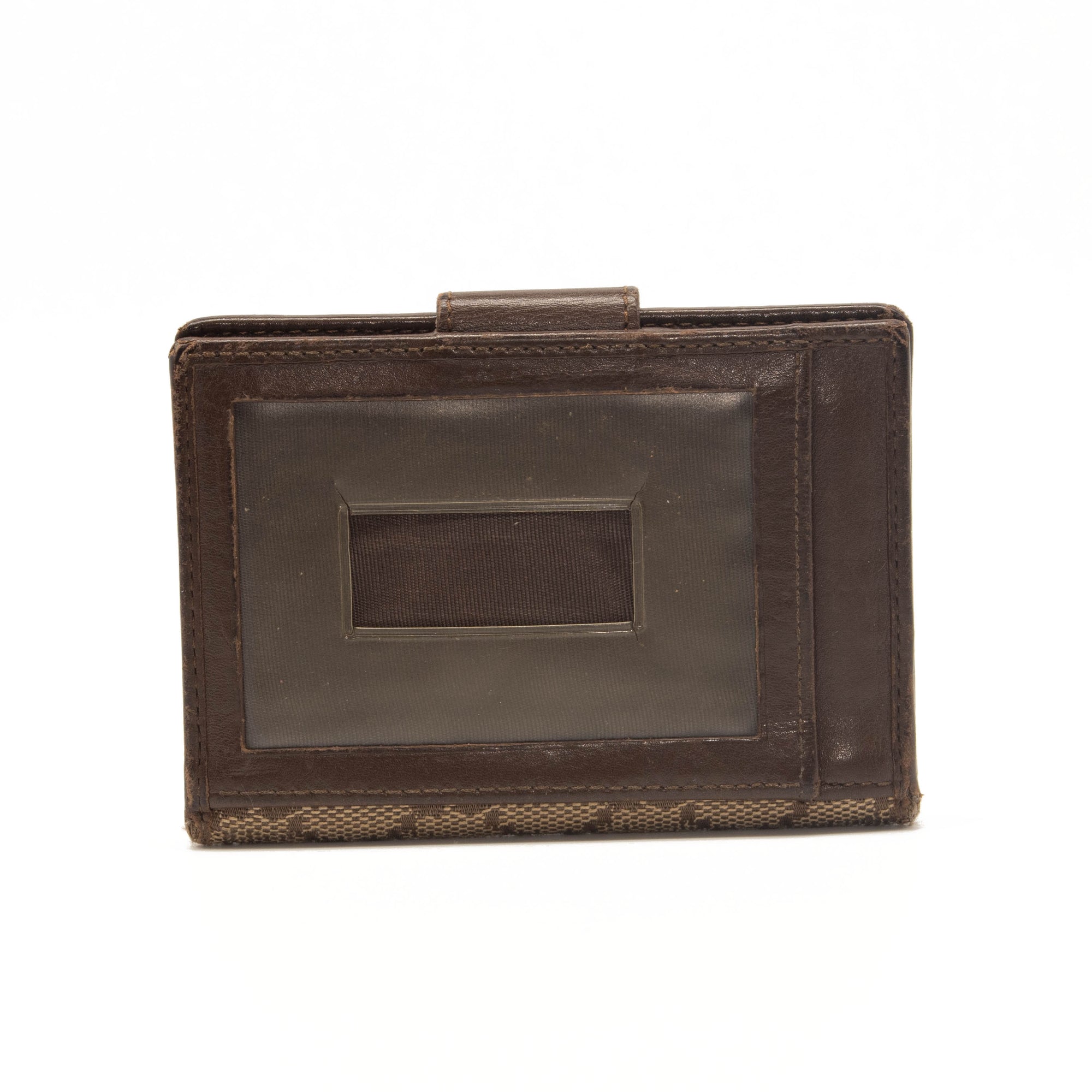 Gucci Supreme Canvas GG Monogram Compact Wallet Brown