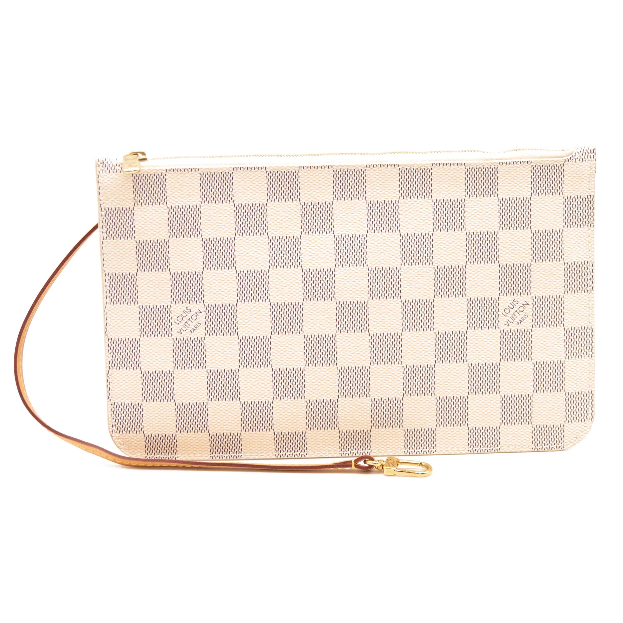 LOUIS VUITTON Damier Azur Neverfull MM GM Pochette