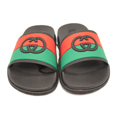 Gucci Pursuit GG Logo Slide Sandal (Women) EU 36 Black Green Red No Box