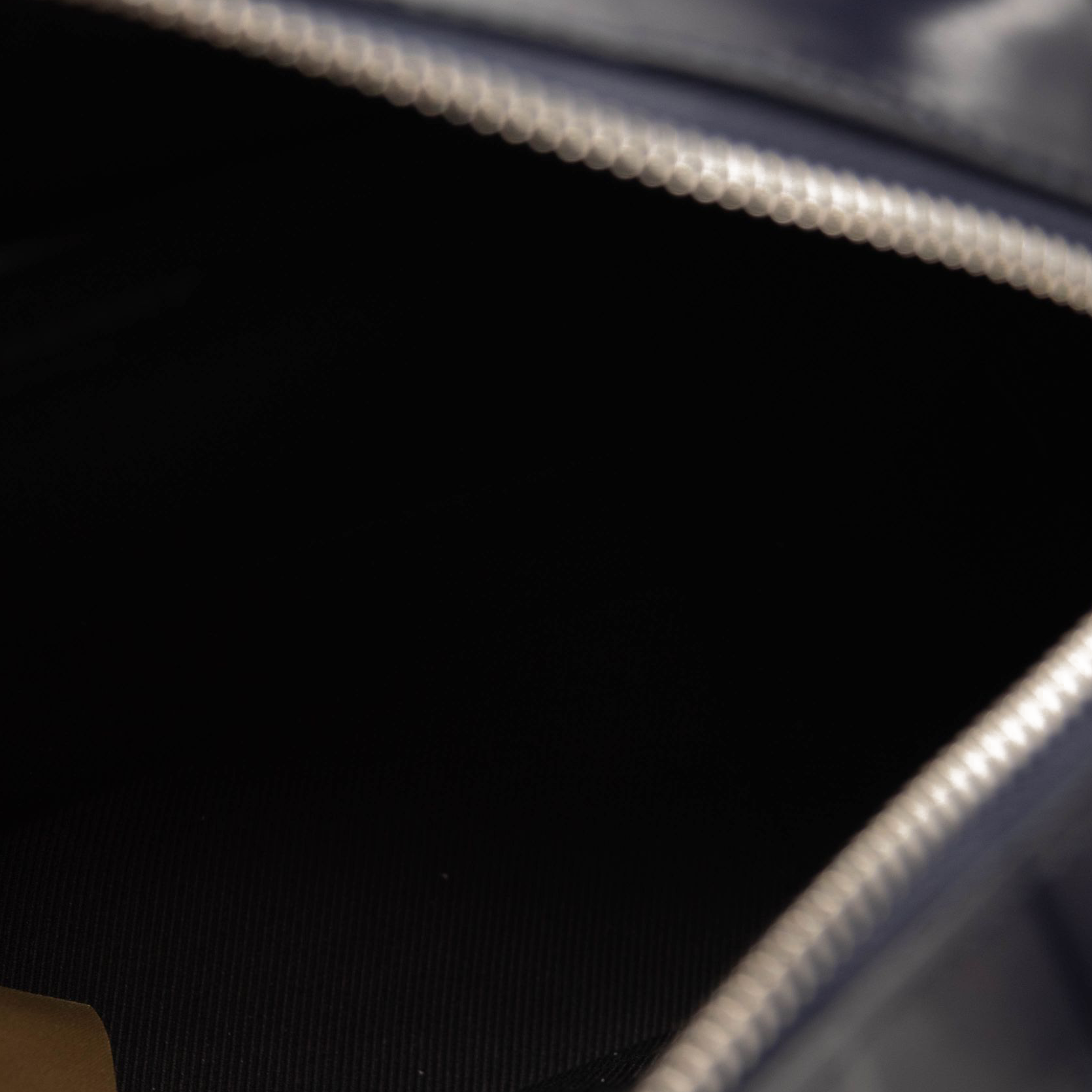 Burberry Paddy Check Embossed Leather Charcoal Blue