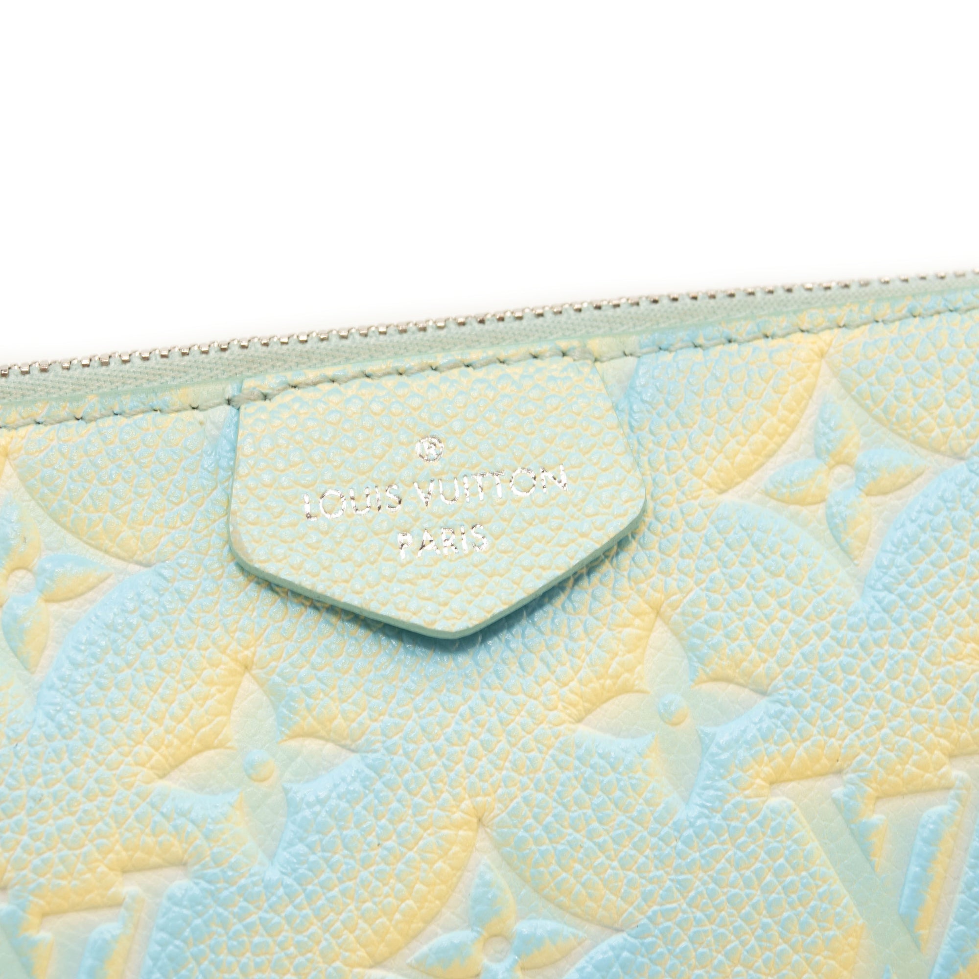 Louis Vuitton Empreinte Monogram Summer Stardust Pochette Accessories Water Green