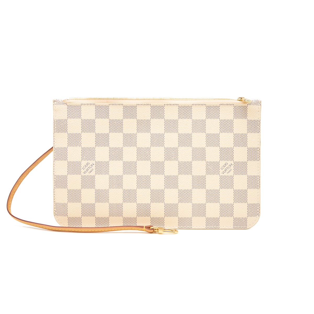 2019 LOUIS VUITTON Damier Azur Neverfull MM GM Pochette MS1199
