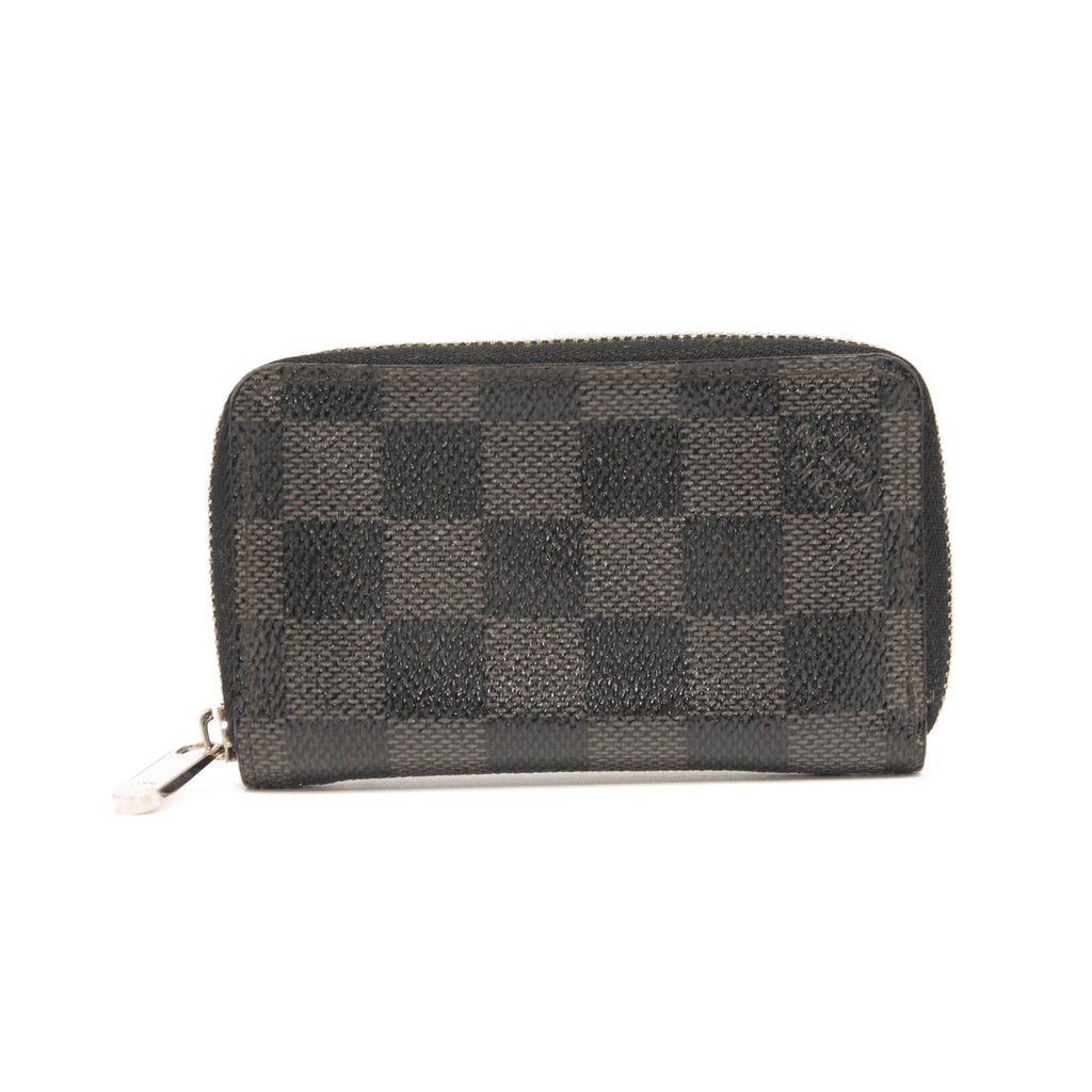Authentic Louis Vuitton Damier Compact Zip Bifold Wallet Purse N61668 LV  4670G
