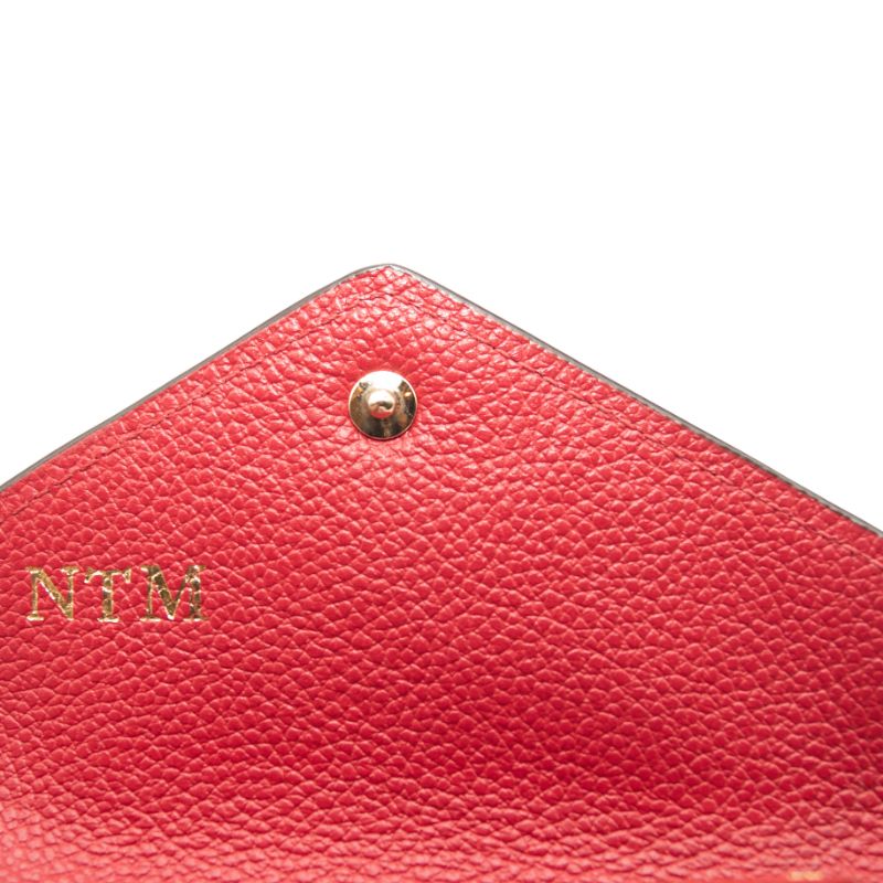 empreinte leather wallet pink