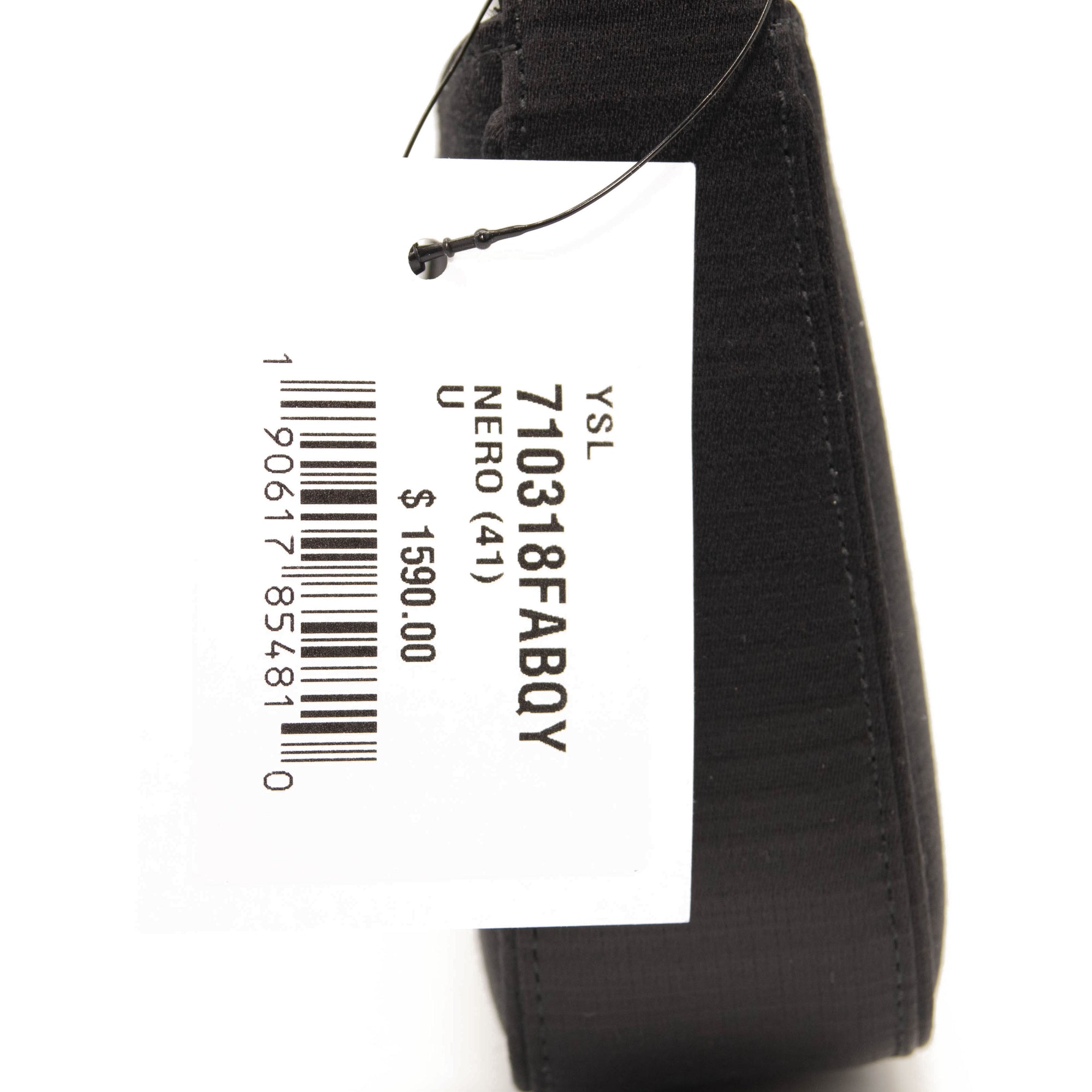 Saint Laurent Le 5 A 7 Mini In Satin Black Shoulder Bag