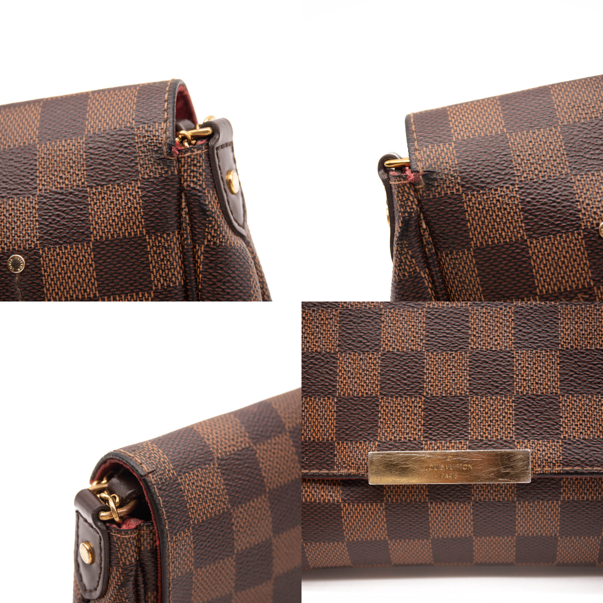 Louis Vuitton Favourtie mm Shoulder Bag in Damier Ebene Canvas