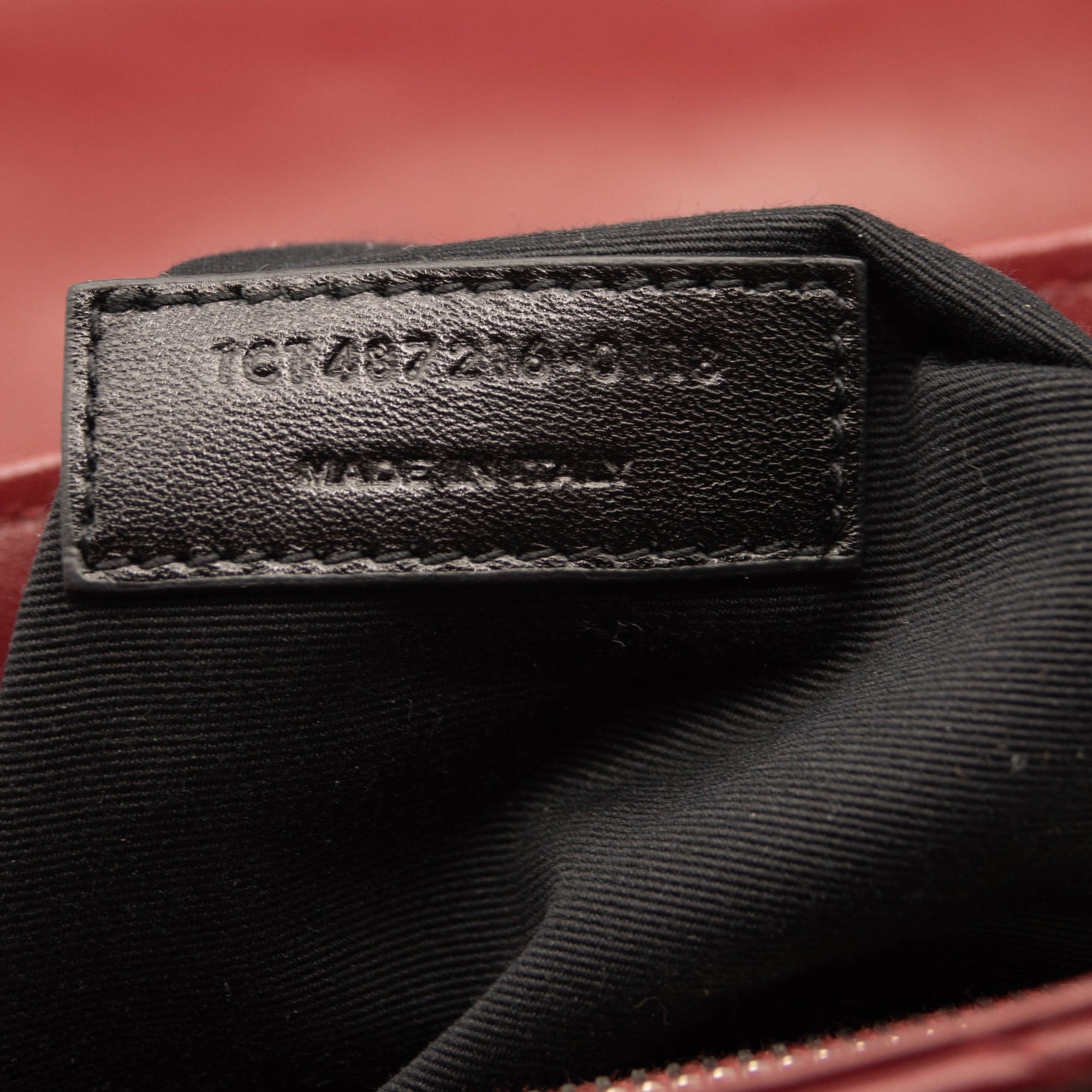 Saint Laurent Calfskin Y Quilted Monogram Medium Loulou Chain Satchel Palissandre