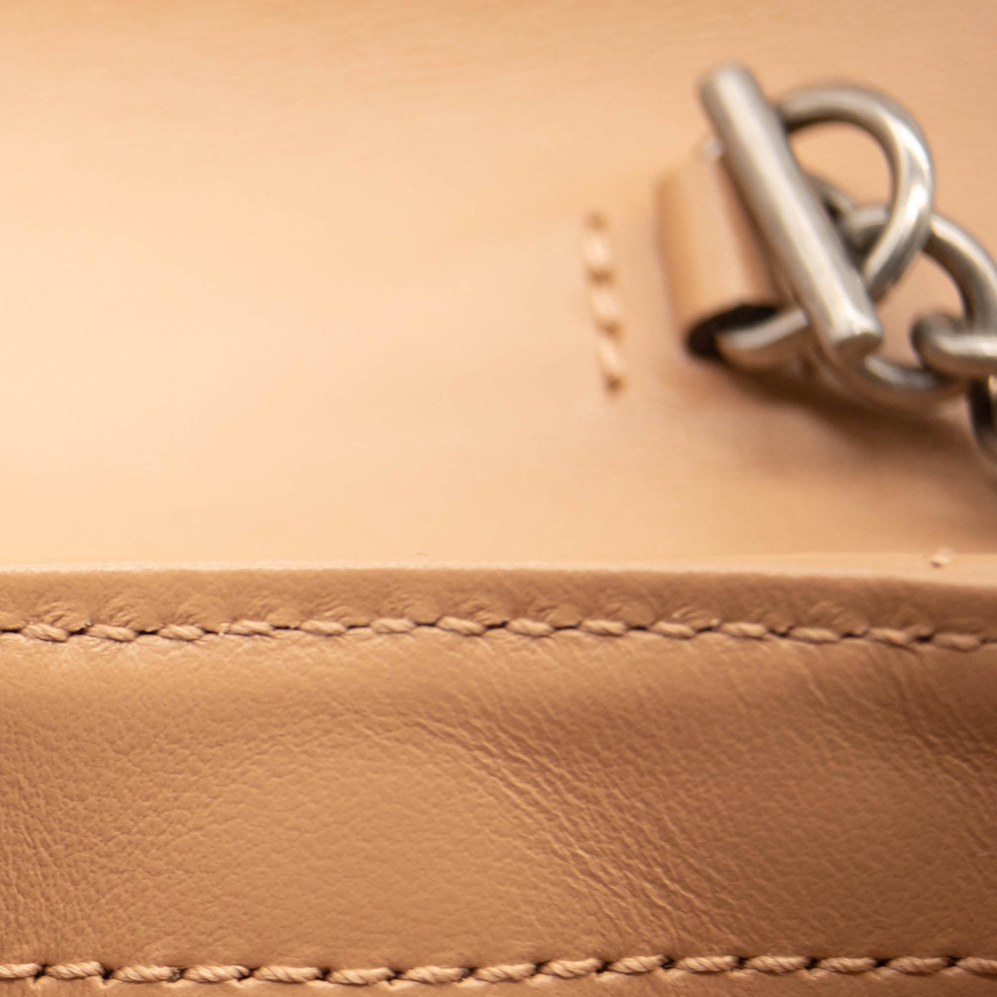 GUCCI MARMONT  GG SUPER MINI ROSE BEIGE MATELASSE LEATHER SHOULDER BAG