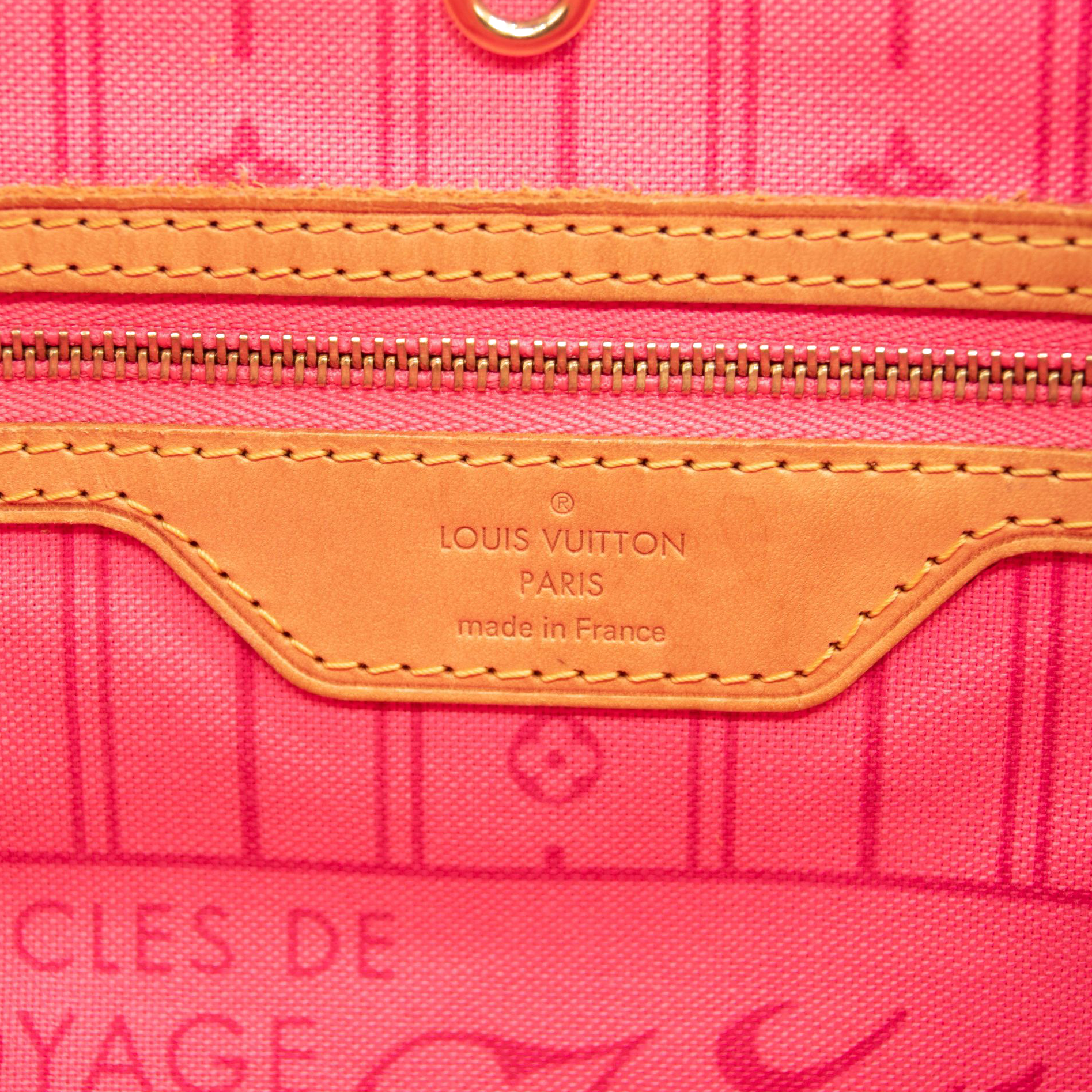 VI0079 Louis Vuitton Monogram Roses Neverfull MM Tote