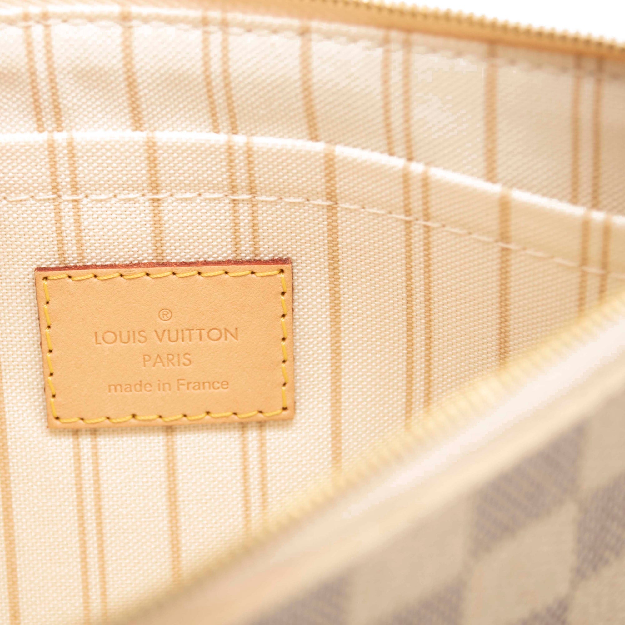 LOUIS VUITTON Damier Azur Neverfull MM GM Pochette