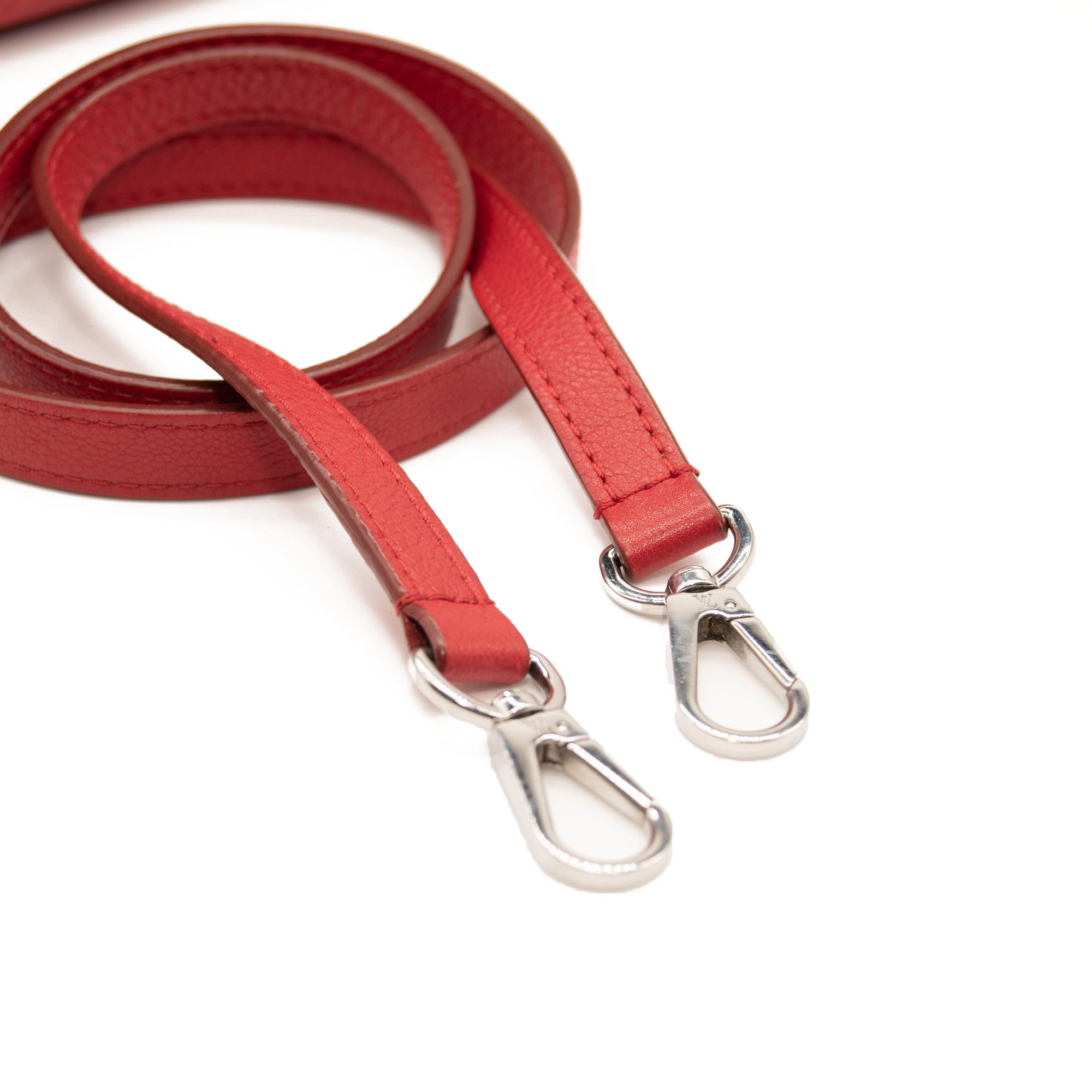 Louis Vuitton Monogram Cuir Plume Very Zipped Tote Rubis Red