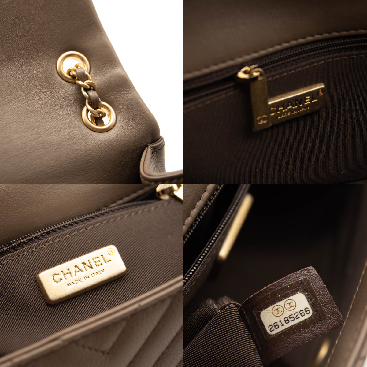 Chanel Rock the Corner Flap Bag Chevron Mini Chain Shoulder Bag