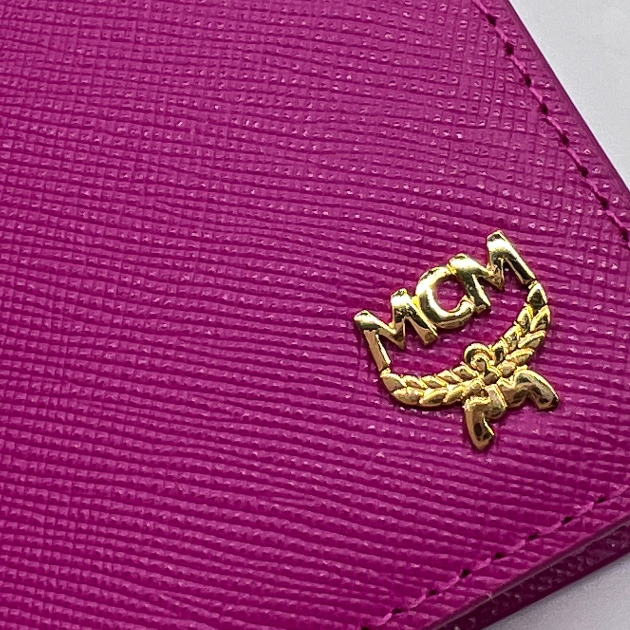 MCM Saffiano Passport Holder Pink Wallet