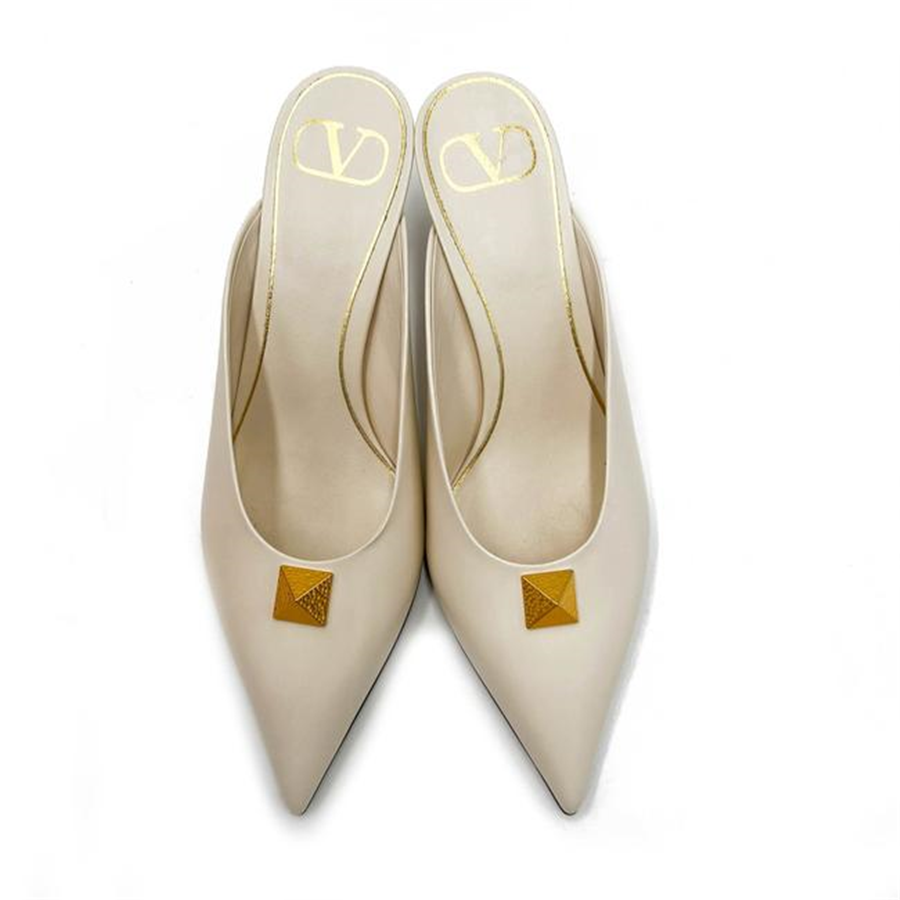 Valentino Roman Stud Pointed Toe Mule