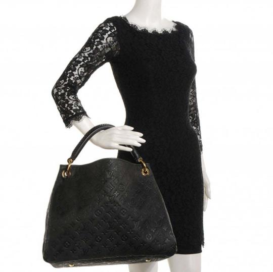 Louis Vuitton Artsy Black Monogram Empreinte Leather Hobo Bag