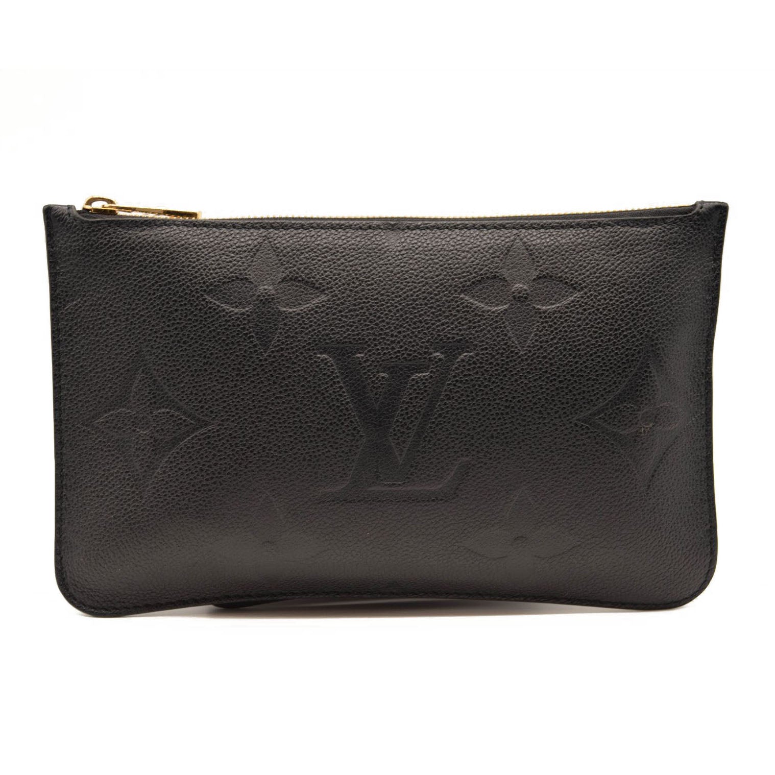 LOUIS VUITTON Empreinte Monogram Giant Neverfull MM Pochette Black
