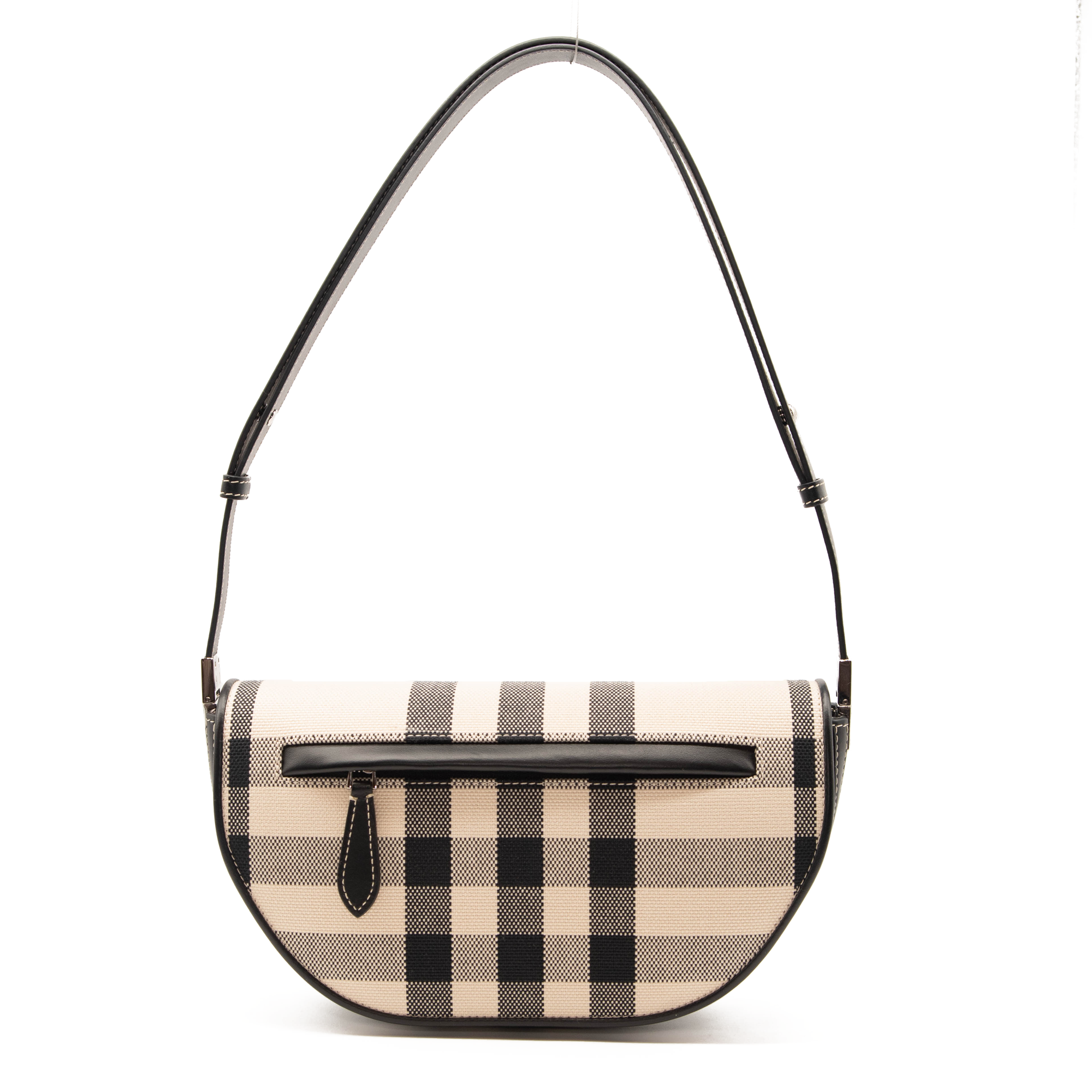 Burberry Olympia Check Canvas Shoulder Bag