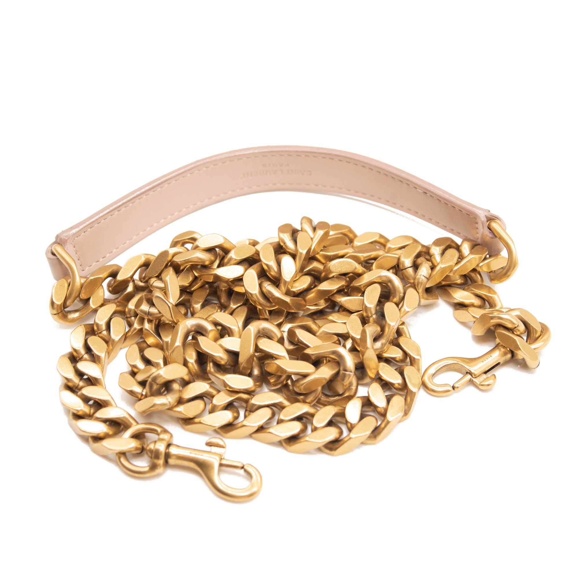 Saint Laurent Classic Monogram College Bag Matelasse Chevron Leather and Suede Medium