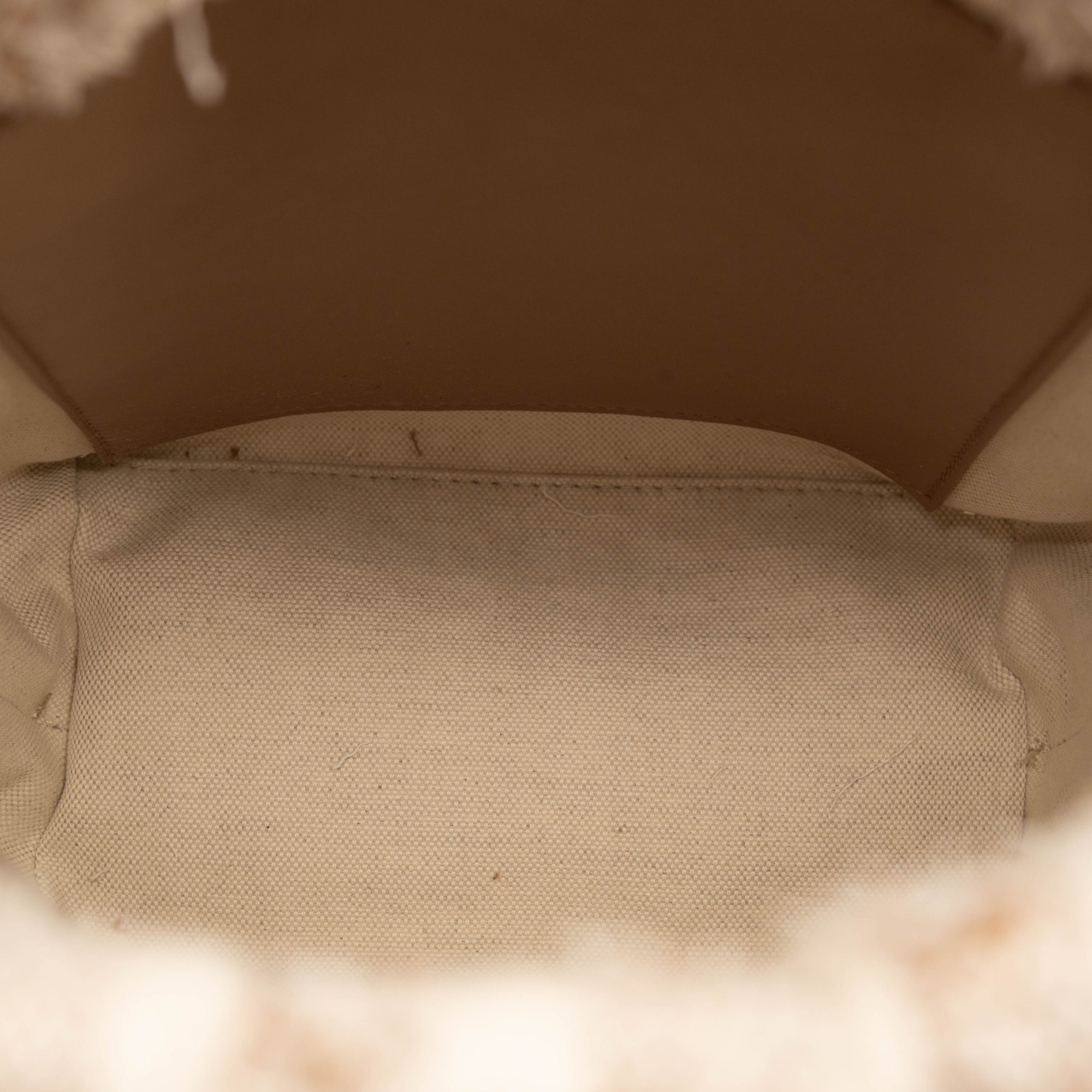 Burberry Small Lola Needle Punch Embroidered Canvas Bucket Bag