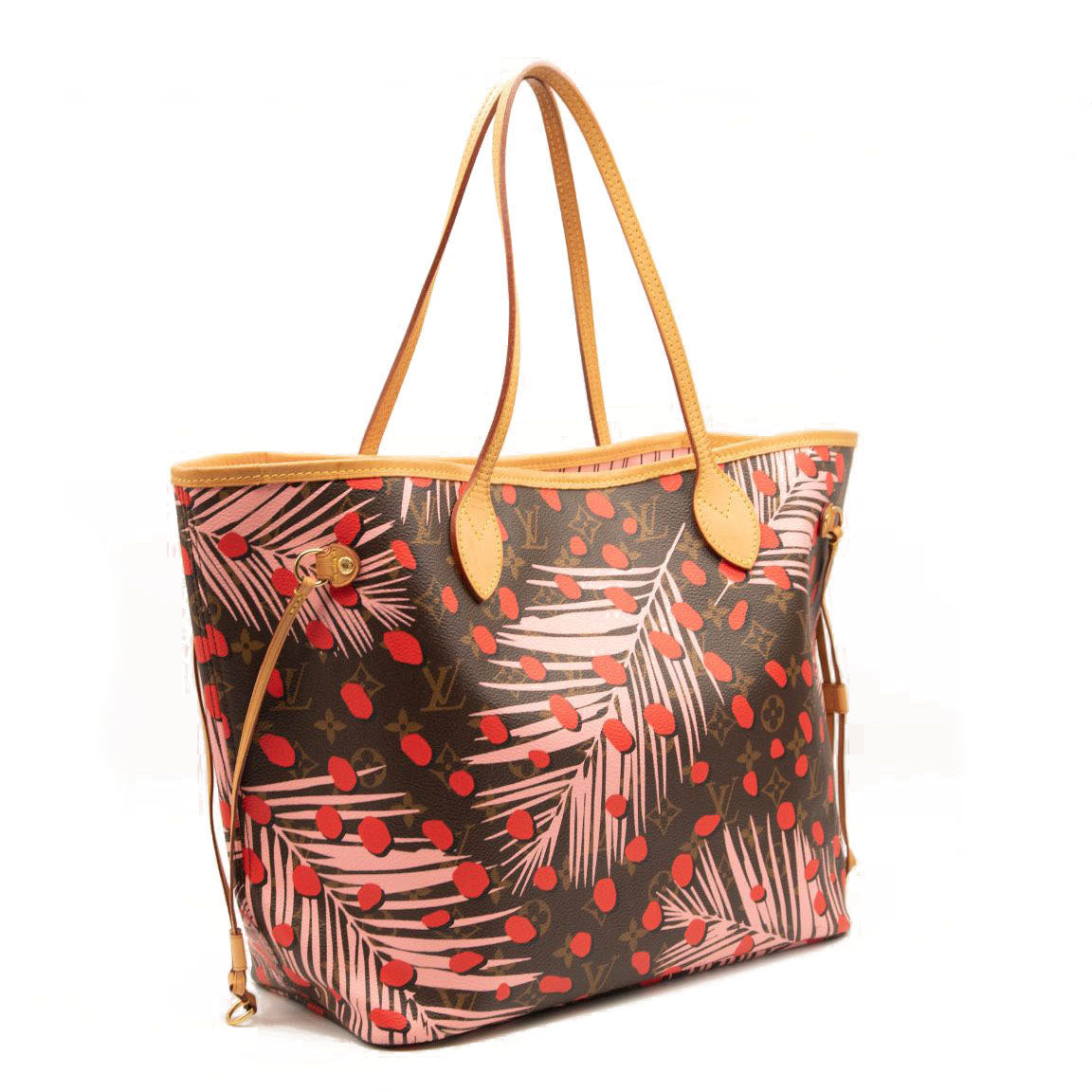 LOUIS VUITTON Monogram Jungle Dots Neo Neverfull MM Sugar Pink Poppy