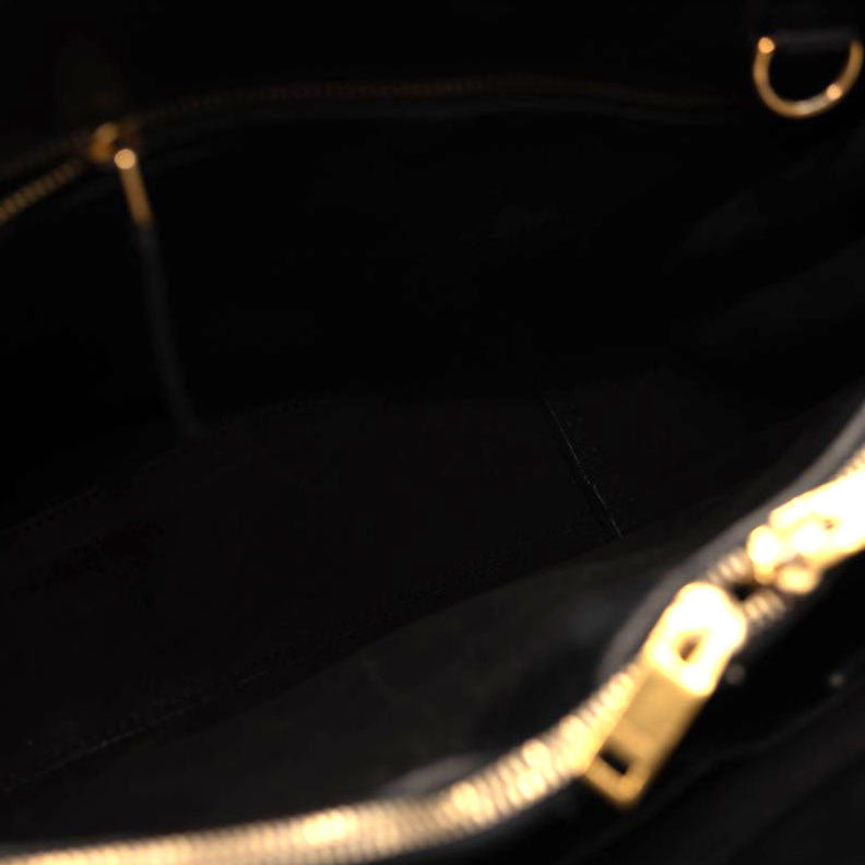 Saint Laurent Calfskin Small Sac De Jour Black