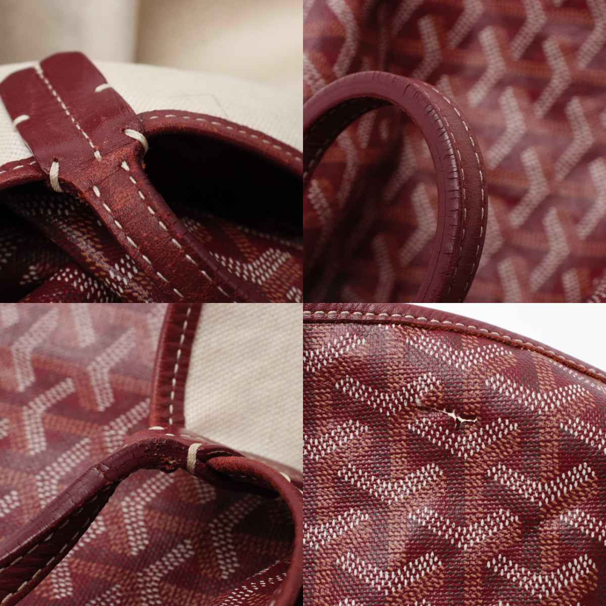 GOYARD Goyardine Saint Louis GM in Red Bordeaux
