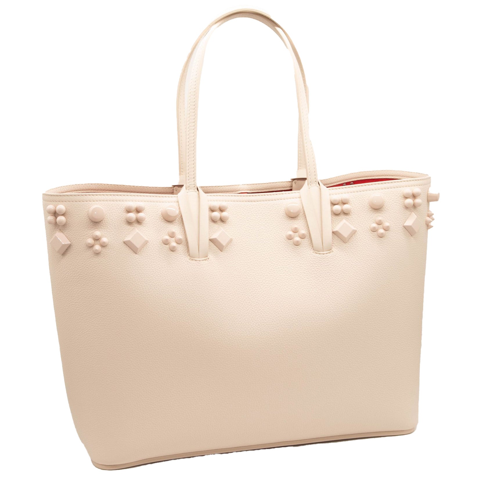 Christian Louboutin Cabata Empire Spike Studded Leather Tote Bag